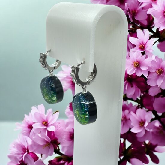 Auskari "Noslēpumaini zaļais kosmoss"